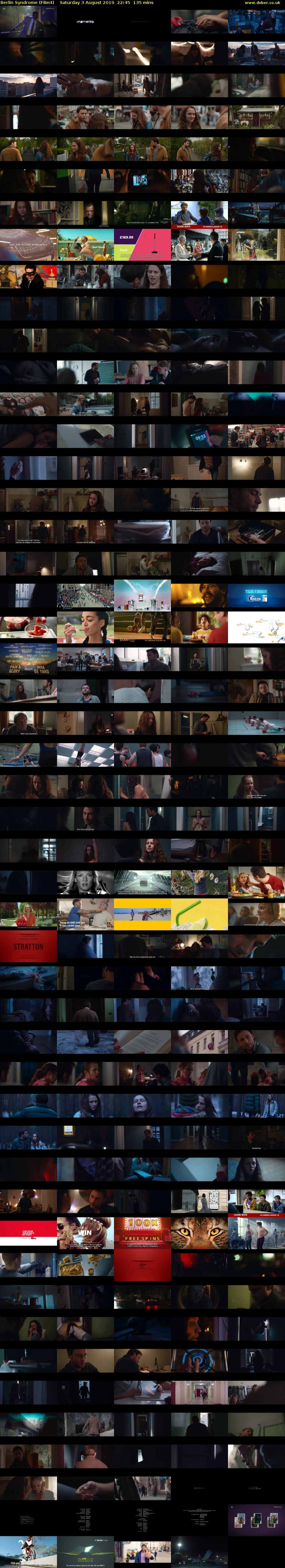Berlin Syndrome (Film4) Saturday 3 August 2019 22:45 - 01:00