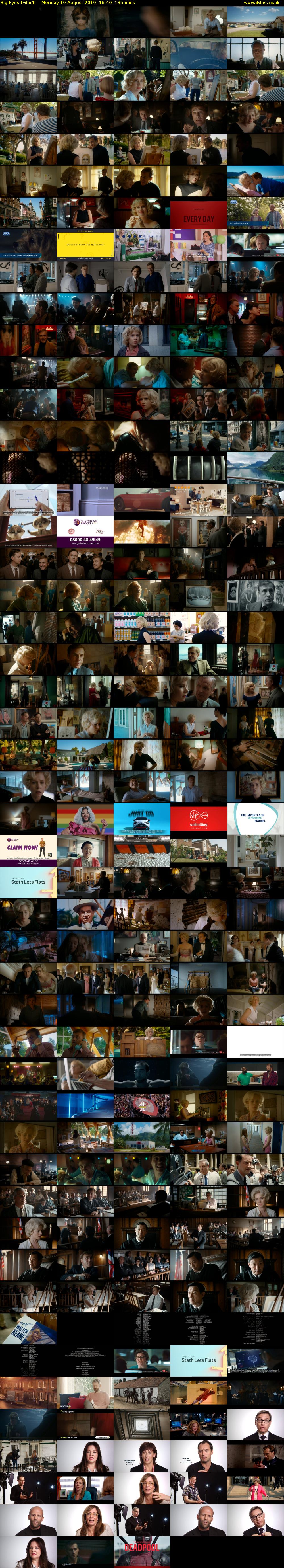 Big Eyes (Film4) Monday 19 August 2019 16:40 - 18:55