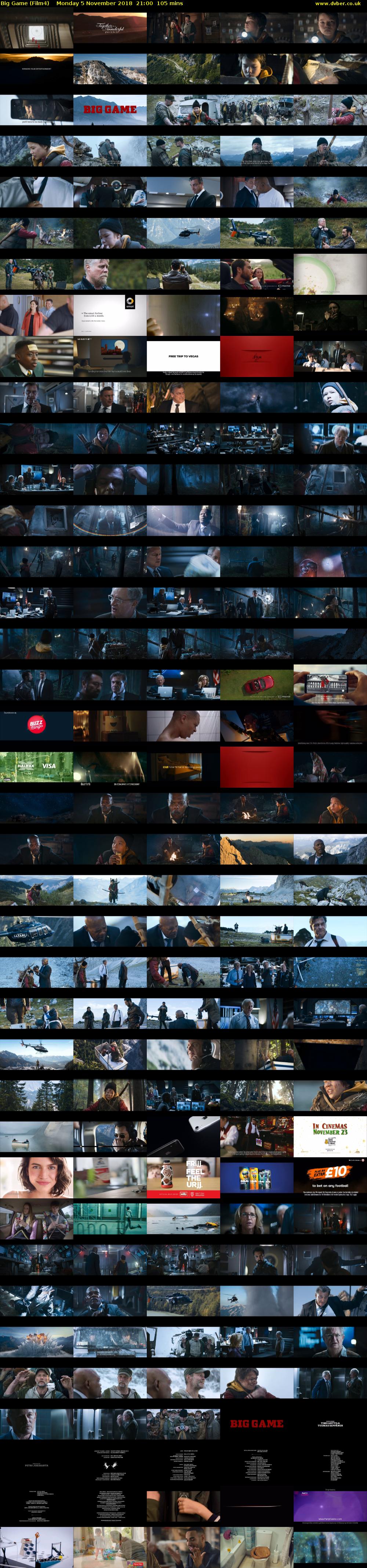 Big Game (Film4) Monday 5 November 2018 21:00 - 22:45