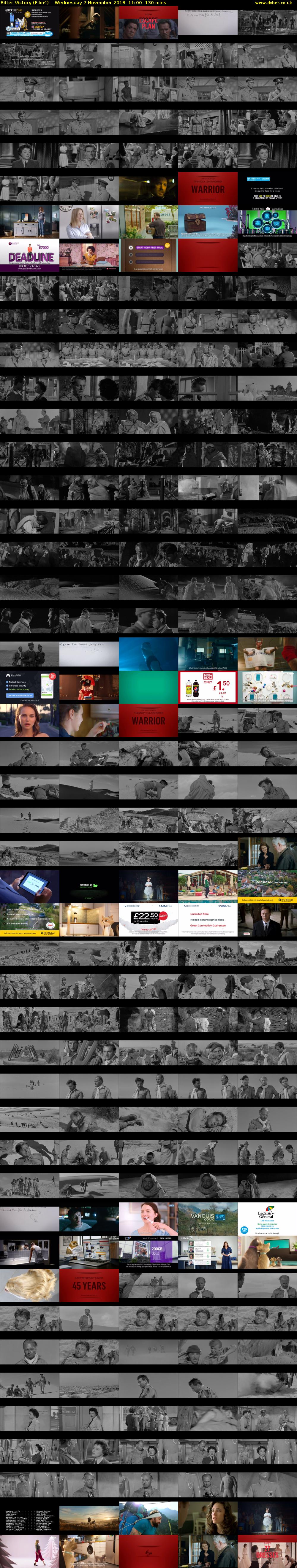 Bitter Victory (Film4) Wednesday 7 November 2018 11:00 - 13:10