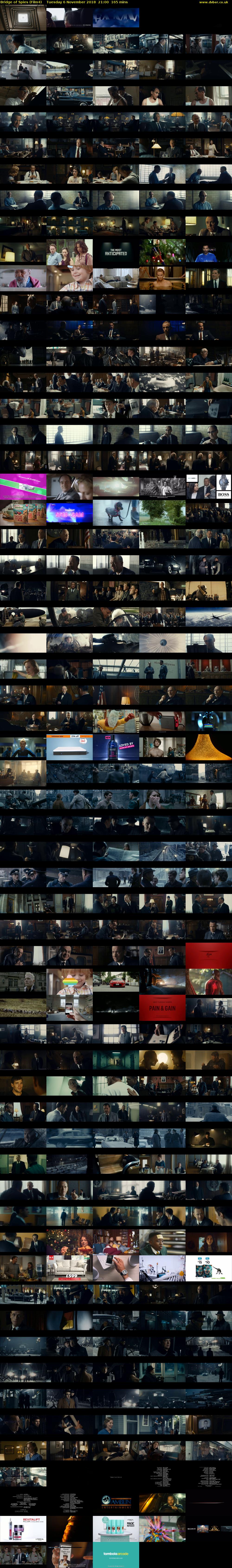 Bridge of Spies (Film4) Tuesday 6 November 2018 21:00 - 23:45