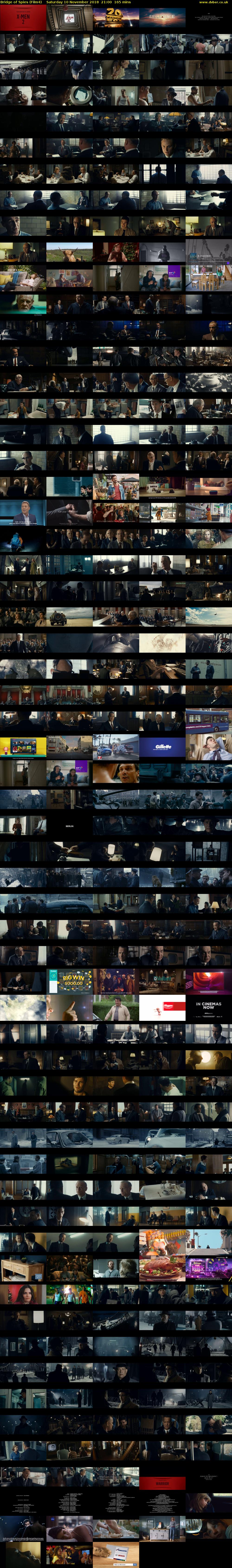 Bridge of Spies (Film4) Saturday 10 November 2018 21:00 - 23:45