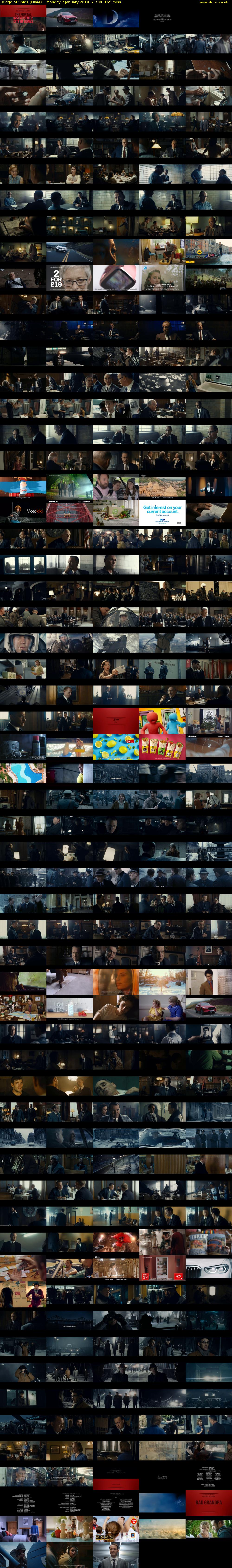 Bridge of Spies (Film4) Monday 7 January 2019 21:00 - 23:45