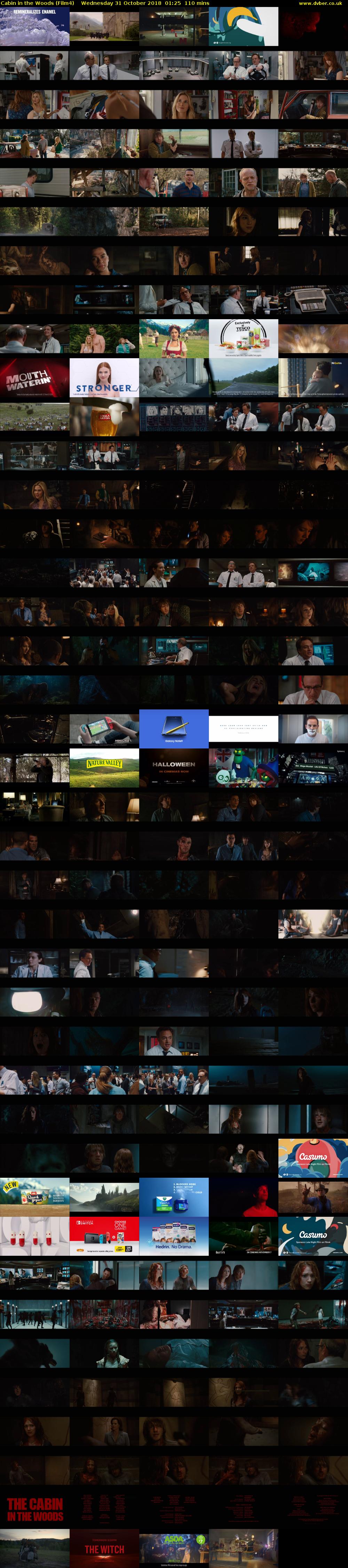 Cabin in the Woods (Film4) Wednesday 31 October 2018 01:25 - 03:15