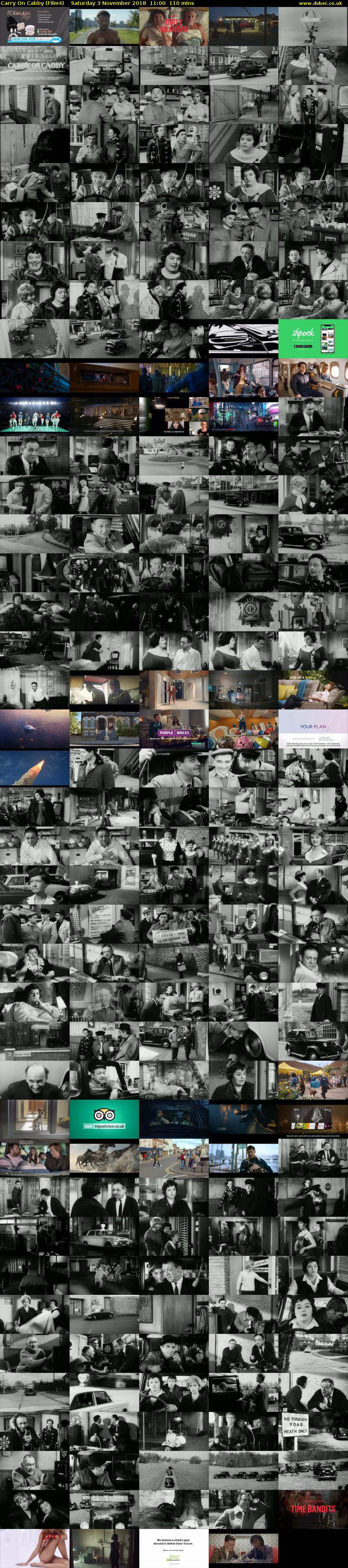 Carry On Cabby (Film4) Saturday 3 November 2018 11:00 - 12:50