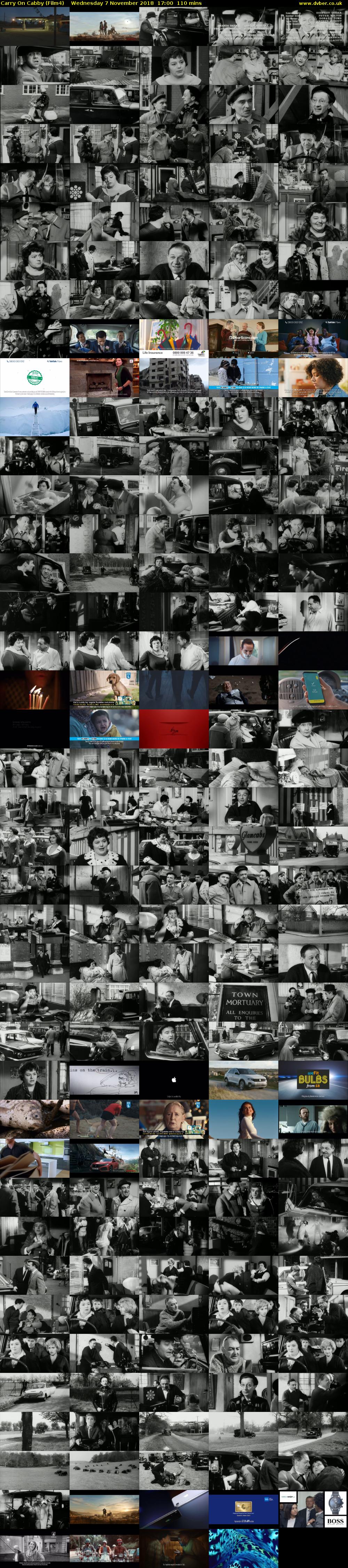 Carry On Cabby (Film4) Wednesday 7 November 2018 17:00 - 18:50