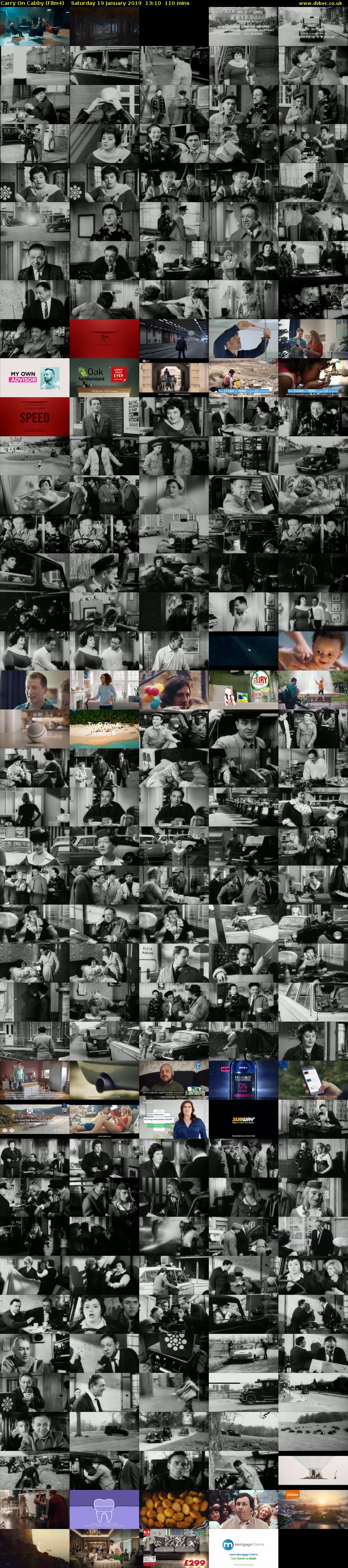 Carry On Cabby (Film4) Saturday 19 January 2019 13:10 - 15:00