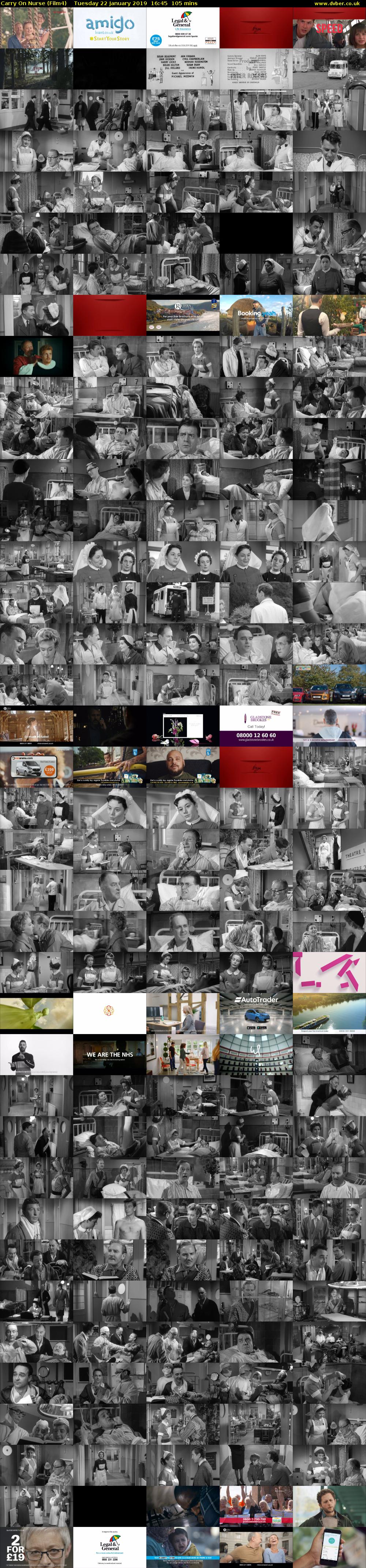 Carry On Nurse (Film4) Tuesday 22 January 2019 16:45 - 18:30