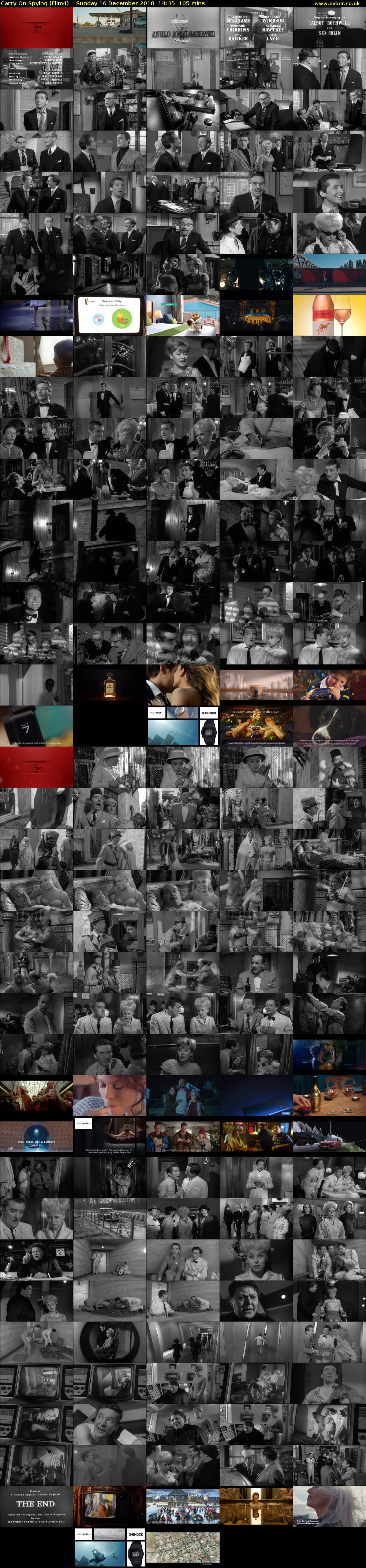 Carry On Spying (Film4) Sunday 16 December 2018 14:45 - 16:30