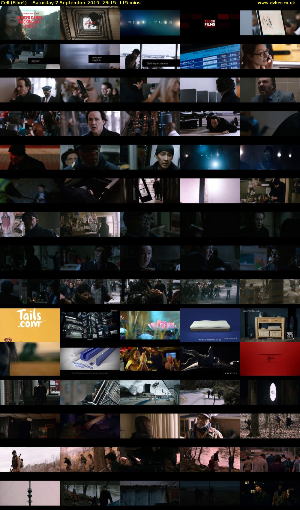 Cell (Film4) Saturday 7 September 2019 23:15 - 01:10