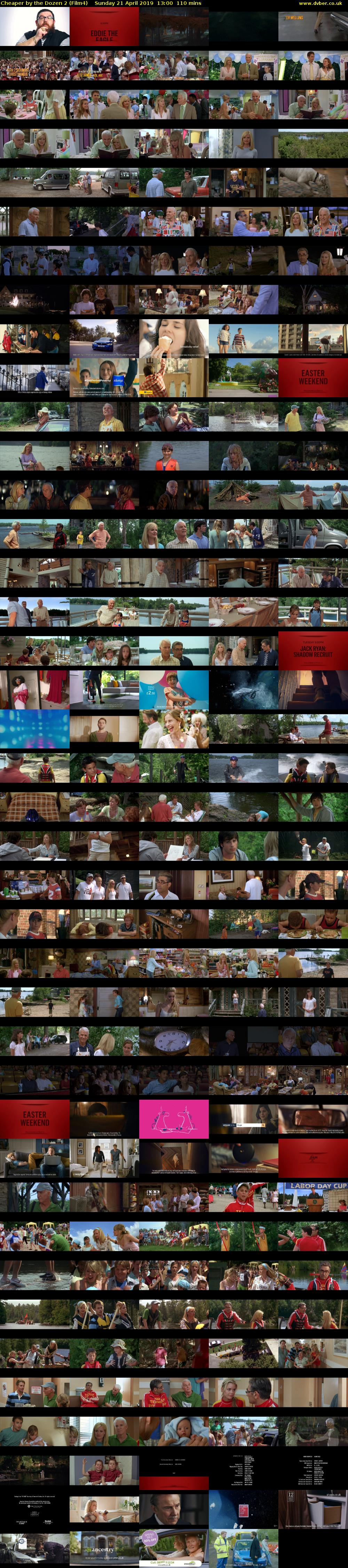 Cheaper by the Dozen 2 (Film4) Sunday 21 April 2019 13:00 - 14:50