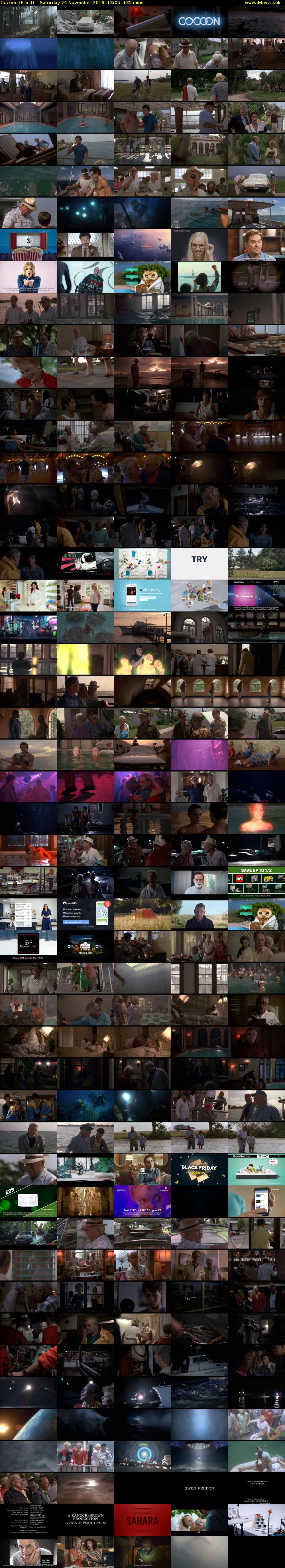 Cocoon (Film4) Saturday 24 November 2018 13:05 - 15:20