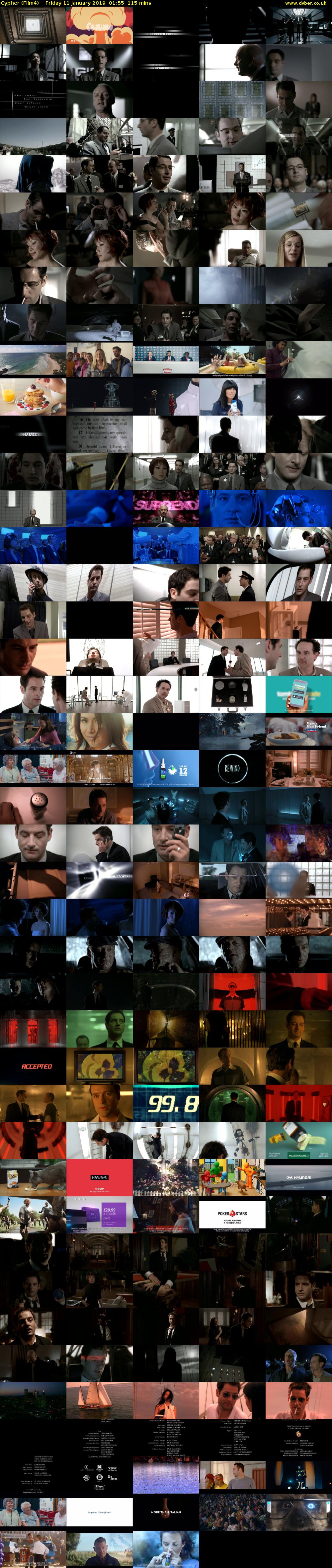 Cypher (Film4) Friday 11 January 2019 01:55 - 03:50