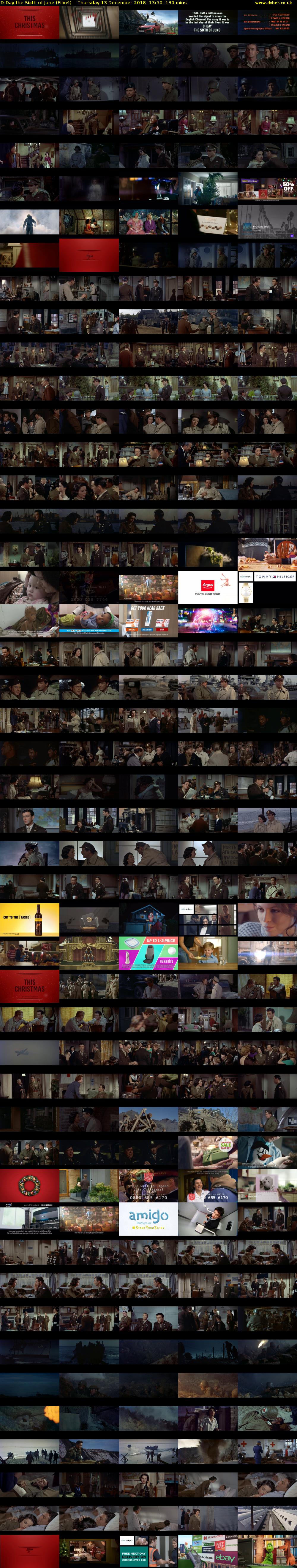 D-Day the Sixth of June (Film4) Thursday 13 December 2018 13:50 - 16:00