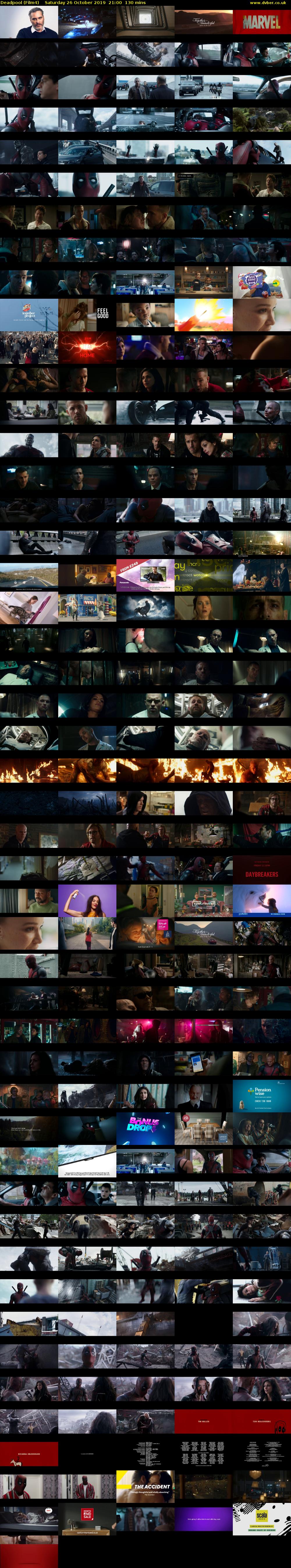 Deadpool (Film4) Saturday 26 October 2019 21:00 - 23:10