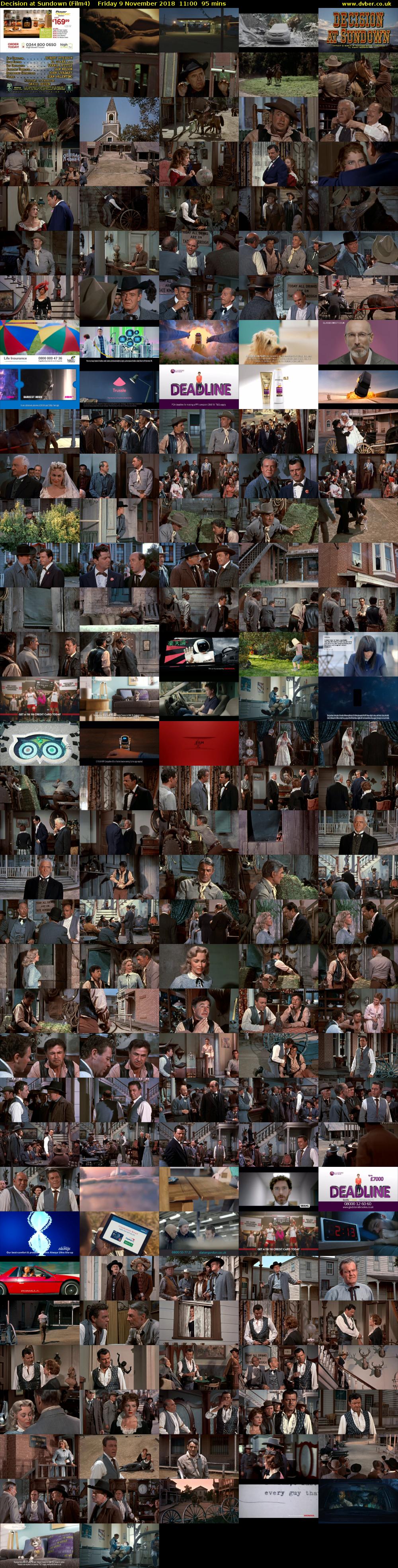 Decision at Sundown (Film4) Friday 9 November 2018 11:00 - 12:35