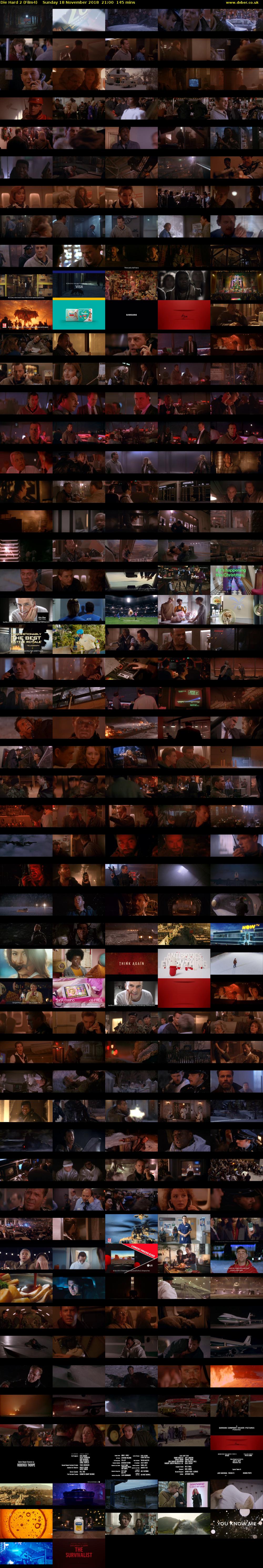 Die Hard 2 (Film4) Sunday 18 November 2018 21:00 - 23:25