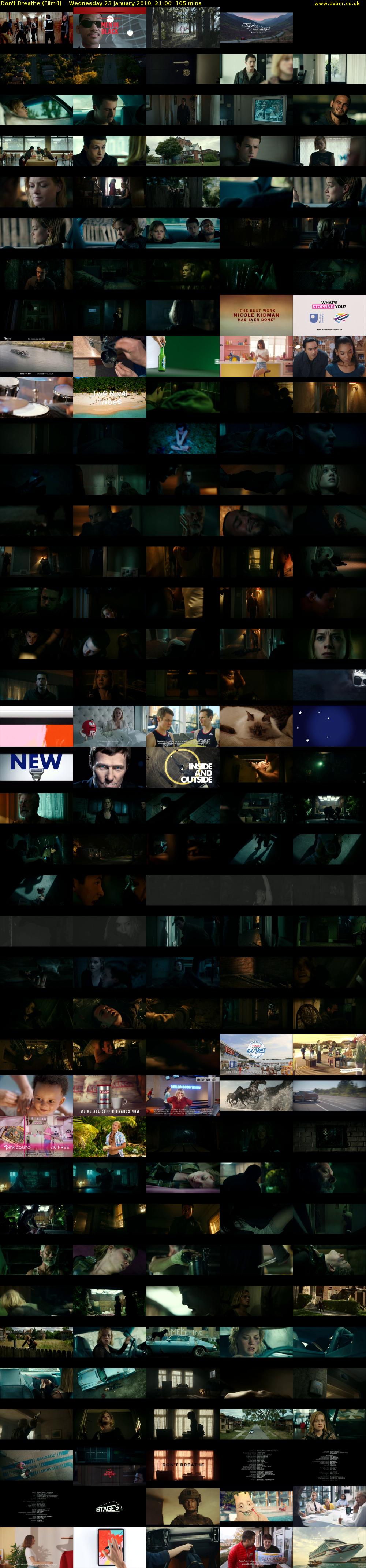 Don't Breathe (Film4) Wednesday 23 January 2019 21:00 - 22:45