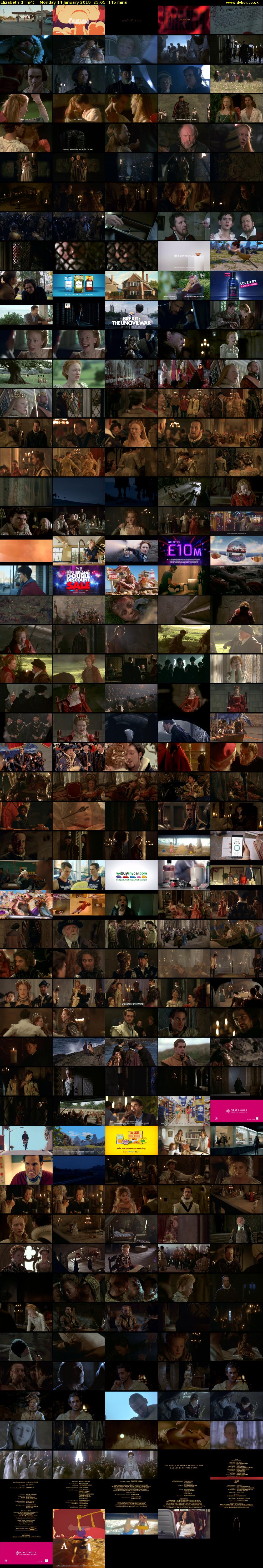 Elizabeth (Film4) Monday 14 January 2019 23:05 - 01:30