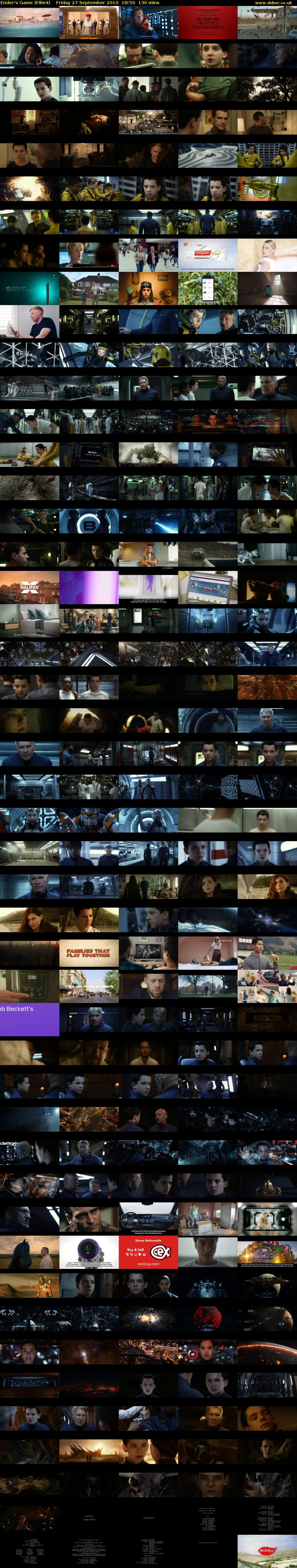 Ender's Game (Film4) Friday 27 September 2019 18:50 - 21:00