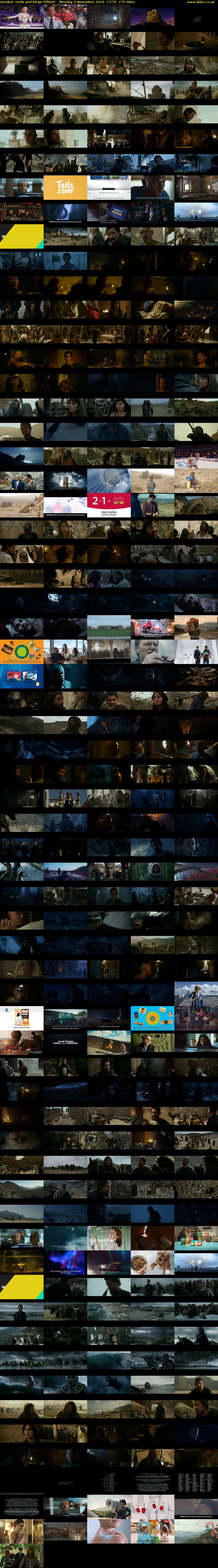 Exodus: Gods and Kings (Film4) Monday 4 November 2019 17:55 - 20:50