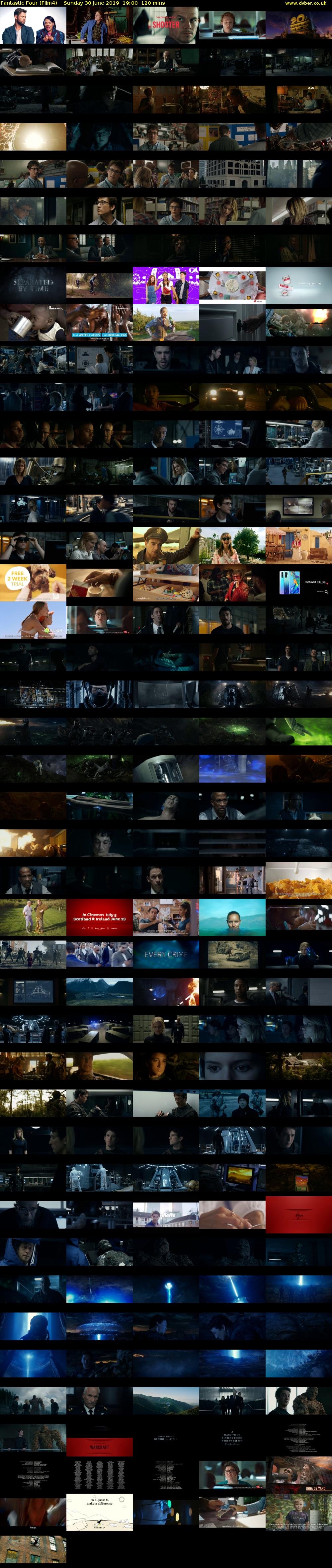 Fantastic Four (Film4) Sunday 30 June 2019 19:00 - 21:00