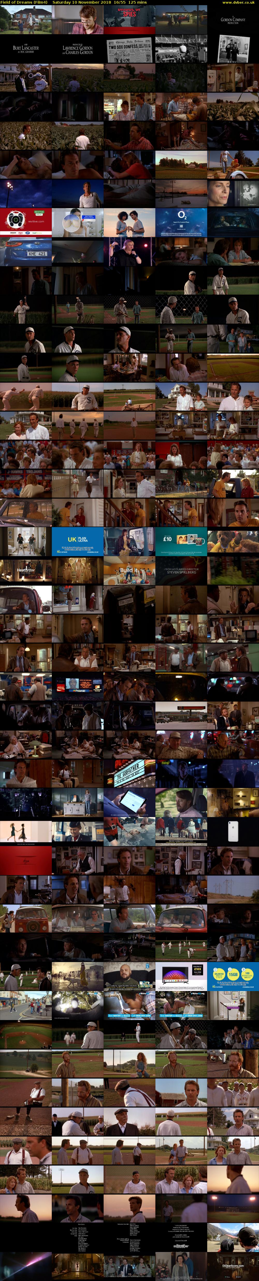 Field of Dreams (Film4) Saturday 10 November 2018 16:55 - 19:00