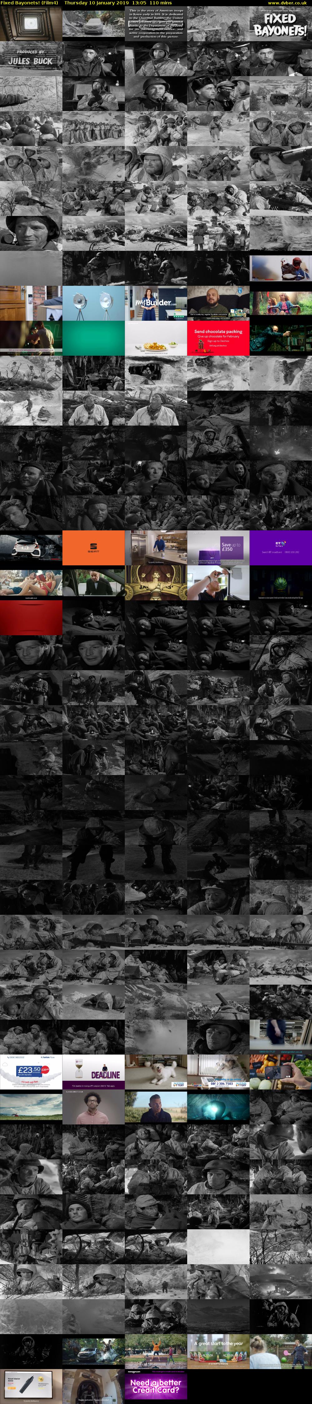 Fixed Bayonets! (Film4) Thursday 10 January 2019 13:05 - 14:55