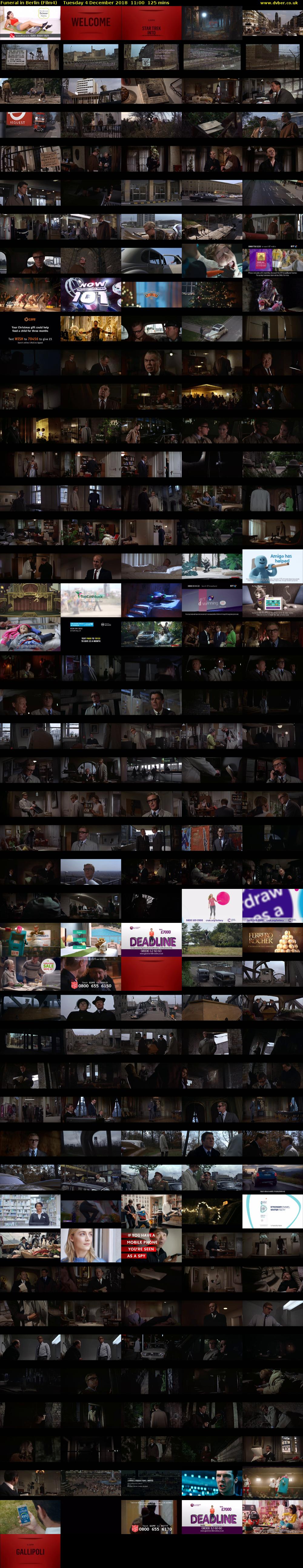 Funeral in Berlin (Film4) Tuesday 4 December 2018 11:00 - 13:05