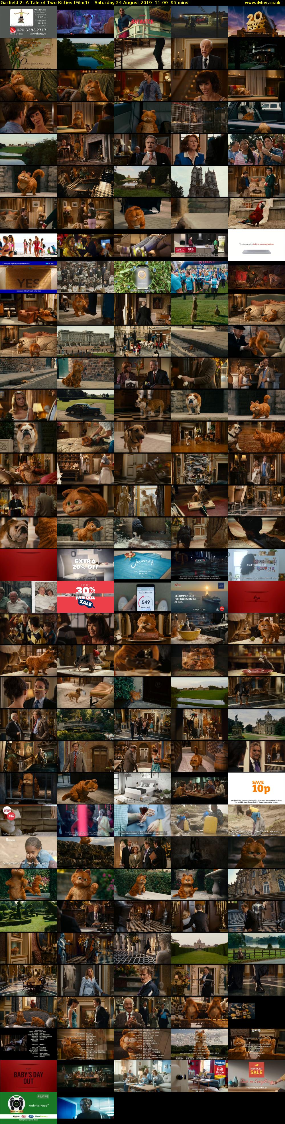 Garfield 2: A Tale of Two Kitties (Film4) Saturday 24 August 2019 11:00 - 12:35