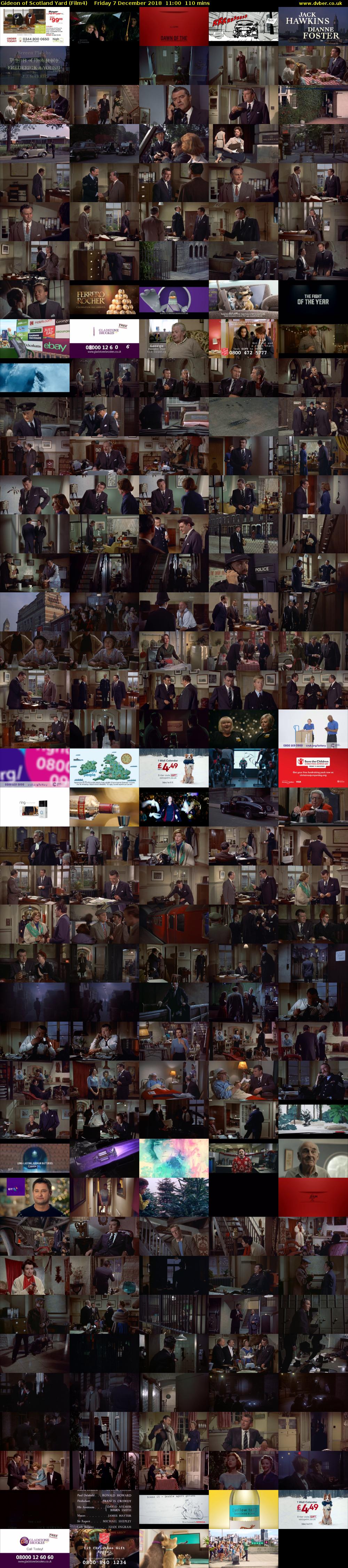 Gideon of Scotland Yard (Film4) Friday 7 December 2018 11:00 - 12:50