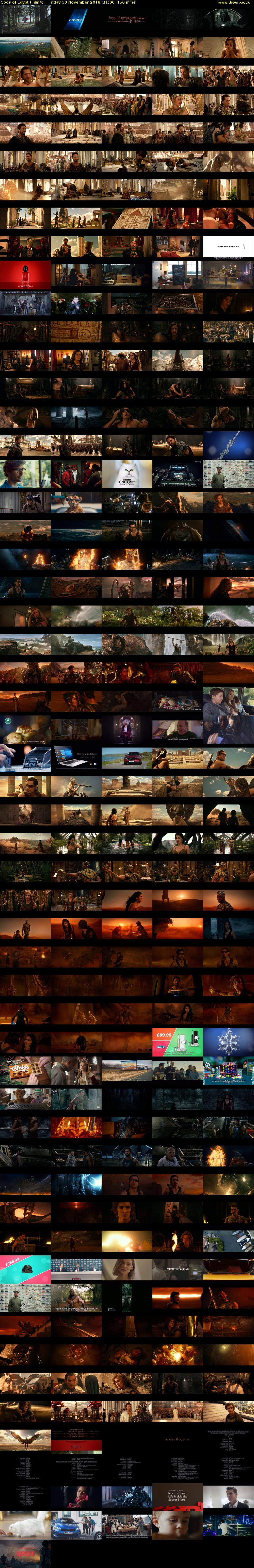 Gods of Egypt (Film4) Friday 30 November 2018 21:00 - 23:30