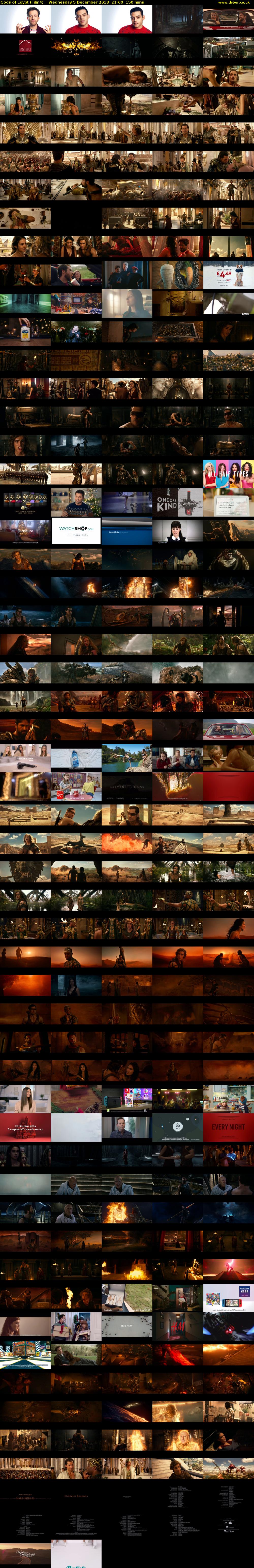 Gods of Egypt (Film4) Wednesday 5 December 2018 21:00 - 23:30