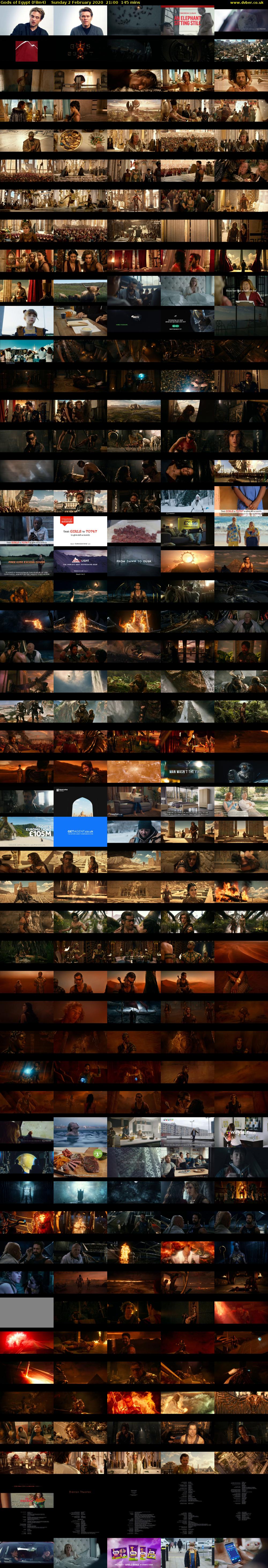 Gods of Egypt (Film4) Sunday 2 February 2020 21:00 - 23:25
