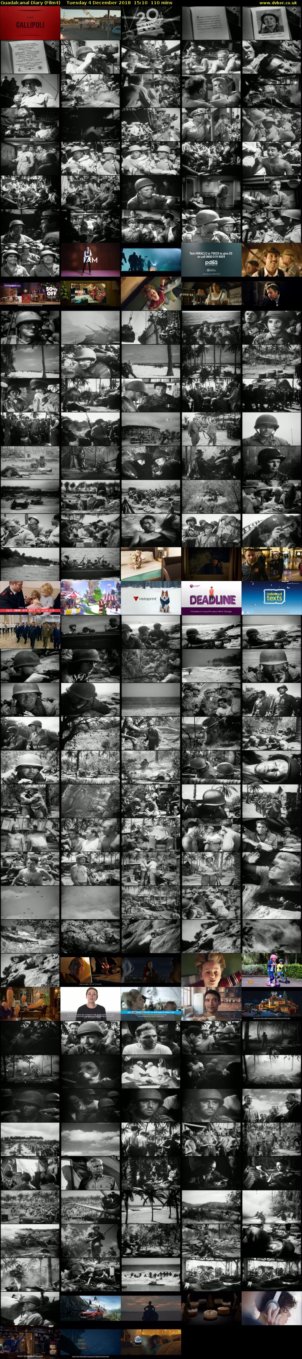 Guadalcanal Diary (Film4) Tuesday 4 December 2018 15:10 - 17:00