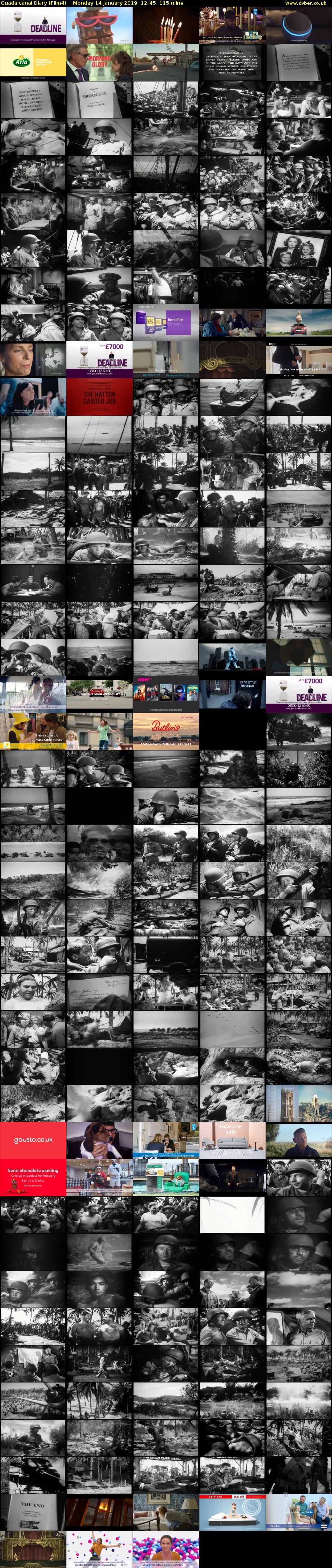 Guadalcanal Diary (Film4) Monday 14 January 2019 12:45 - 14:40