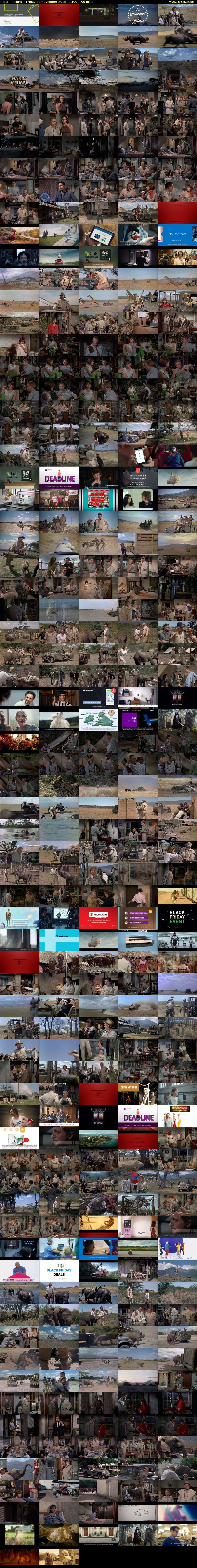 Hatari! (Film4) Friday 23 November 2018 11:00 - 14:15