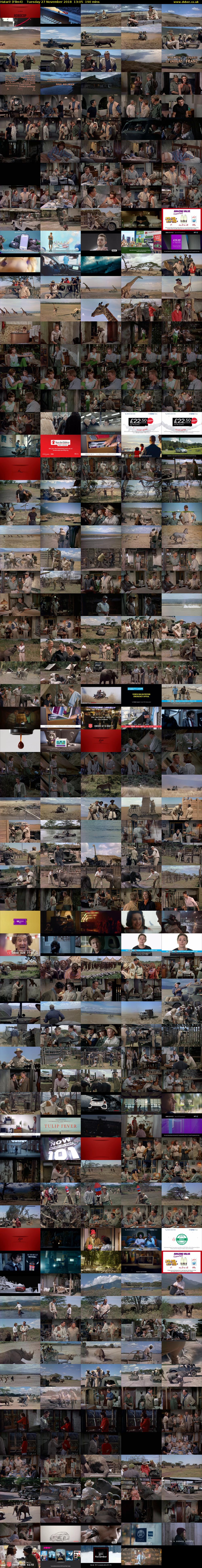 Hatari! (Film4) Tuesday 27 November 2018 13:05 - 16:15