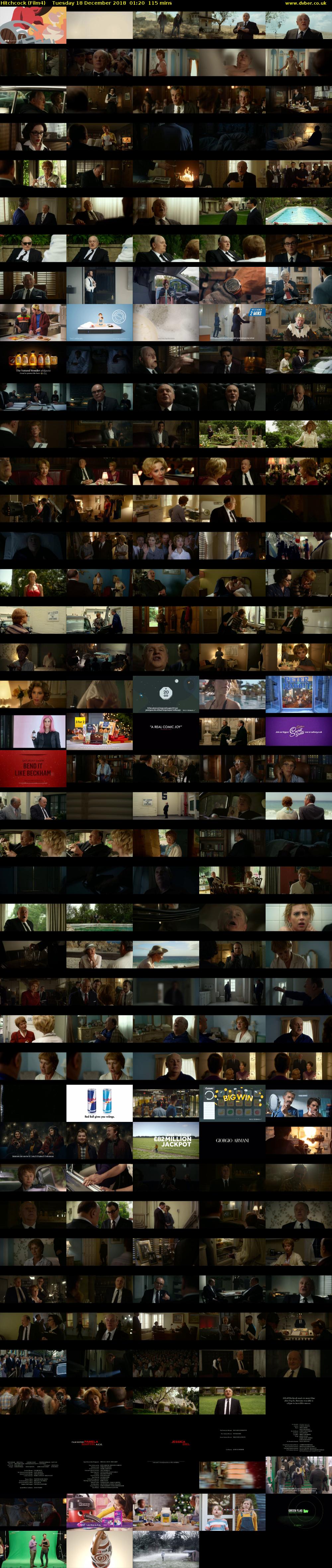 Hitchcock (Film4) Tuesday 18 December 2018 01:20 - 03:15