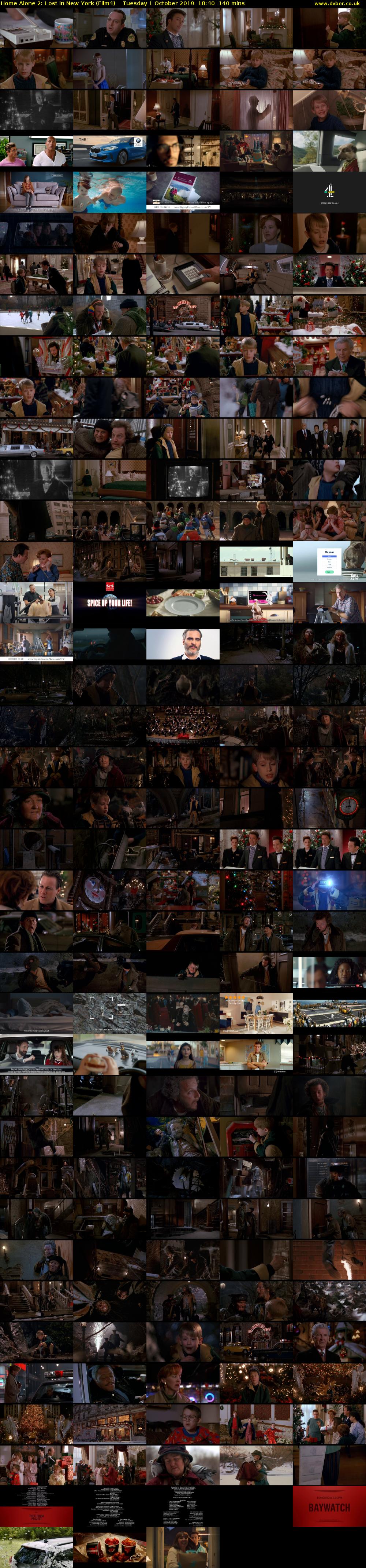 Home Alone 2: Lost in New York (Film4) Tuesday 1 October 2019 18:40 - 21:00