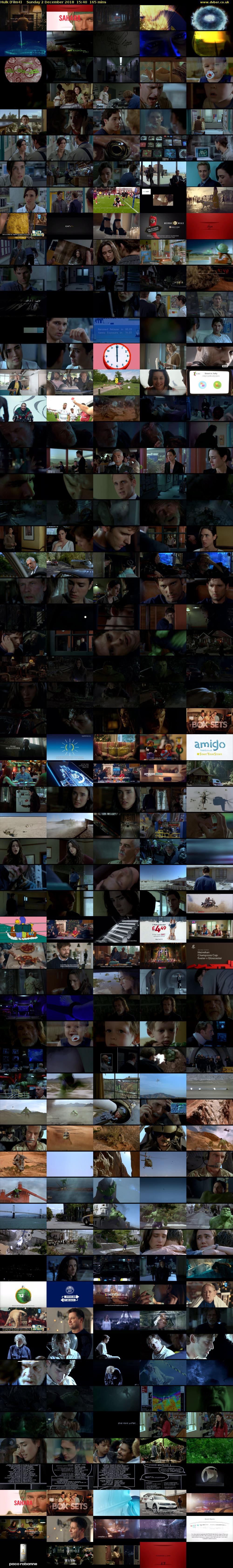 Hulk (Film4) Sunday 2 December 2018 15:40 - 18:25