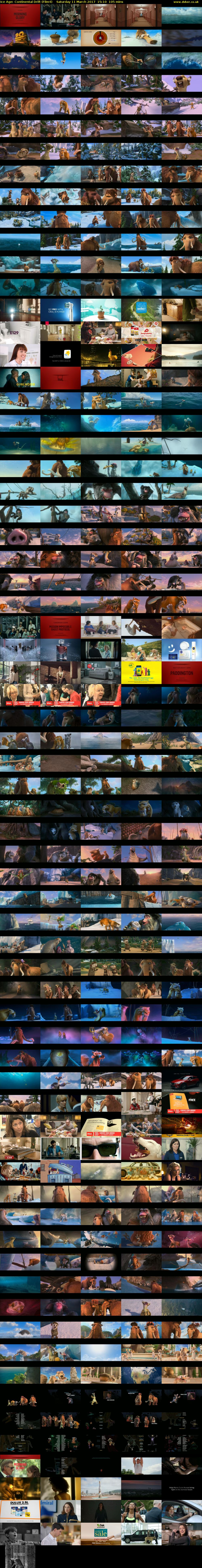 Ice Age: Continental Drift (Film4) Saturday 11 March 2017 15:10 - 16:55