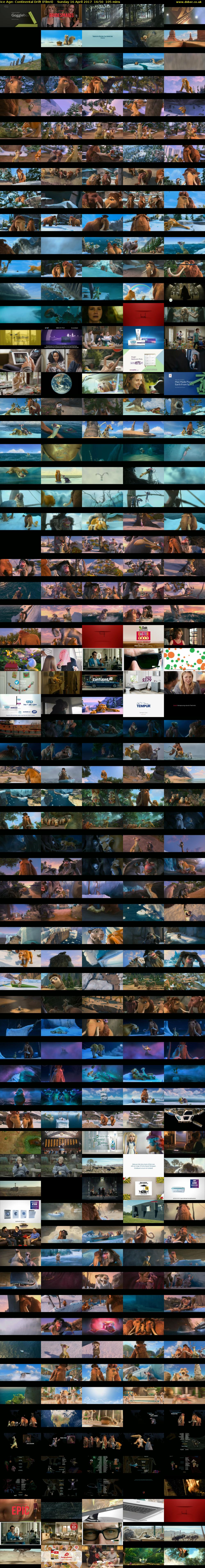 Ice Age: Continental Drift (Film4) Sunday 16 April 2017 16:50 - 18:35