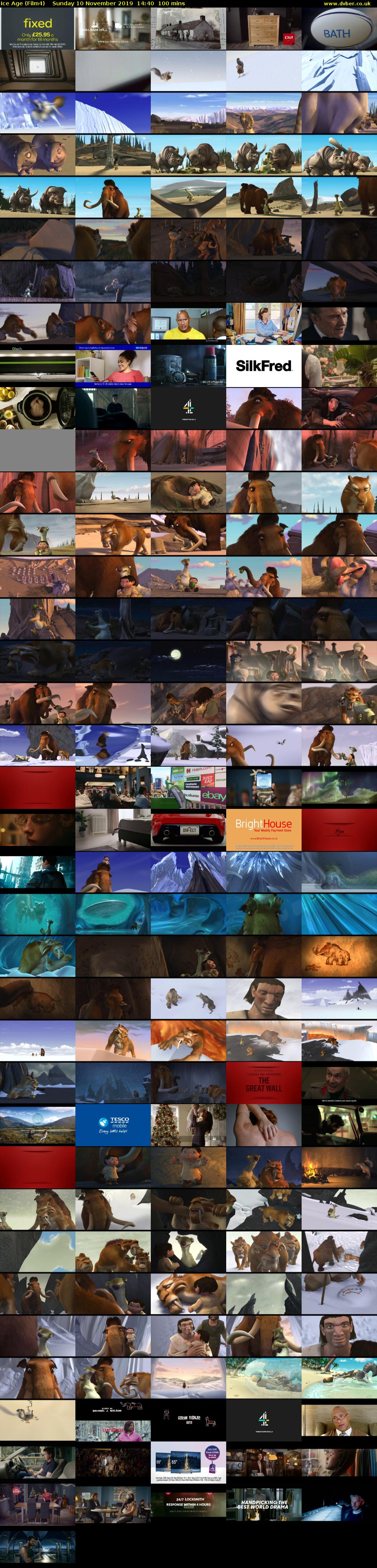 Ice Age (Film4) Sunday 10 November 2019 14:40 - 16:20