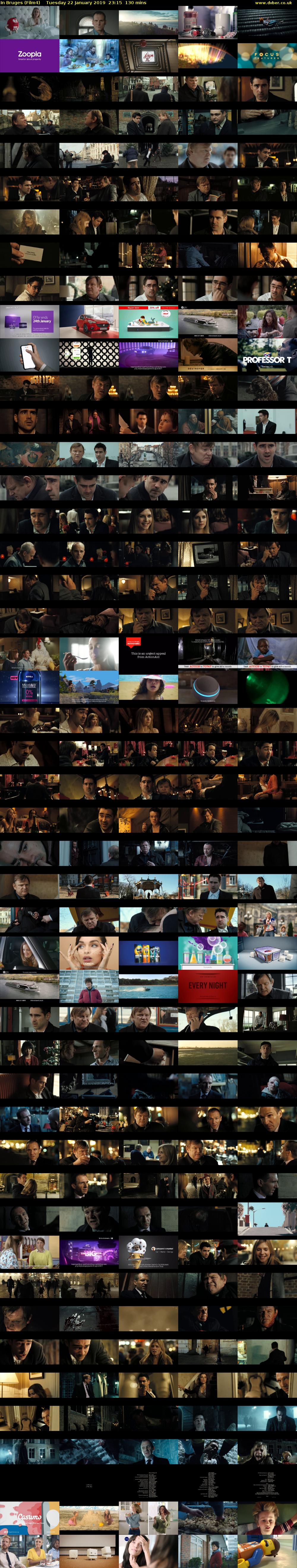 In Bruges (Film4) Tuesday 22 January 2019 23:15 - 01:25