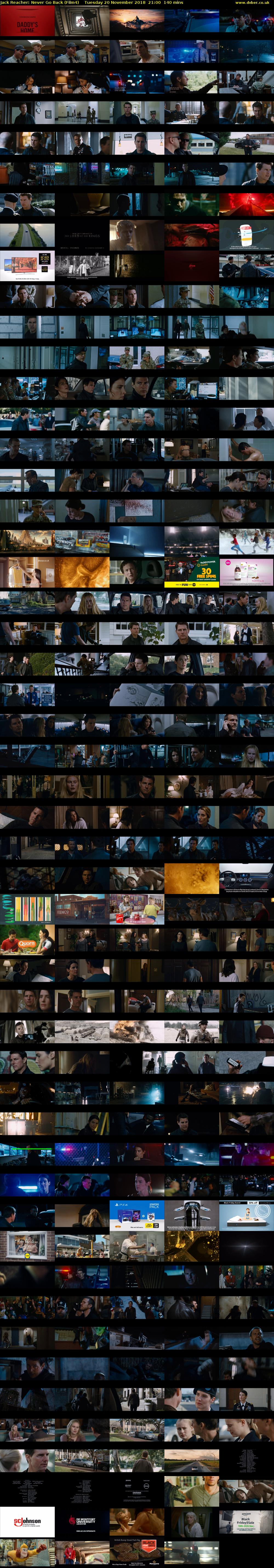 Jack Reacher: Never Go Back (Film4) Tuesday 20 November 2018 21:00 - 23:20