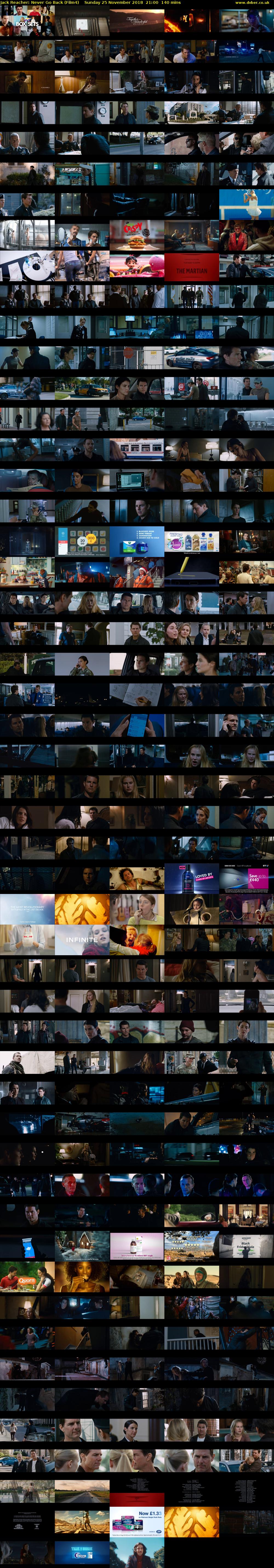 Jack Reacher: Never Go Back (Film4) Sunday 25 November 2018 21:00 - 23:20