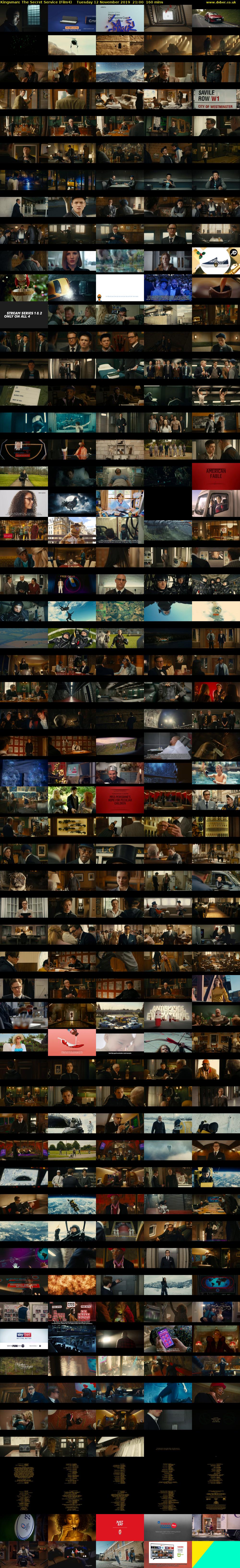 Kingsman: The Secret Service (Film4) Tuesday 12 November 2019 21:00 - 23:40