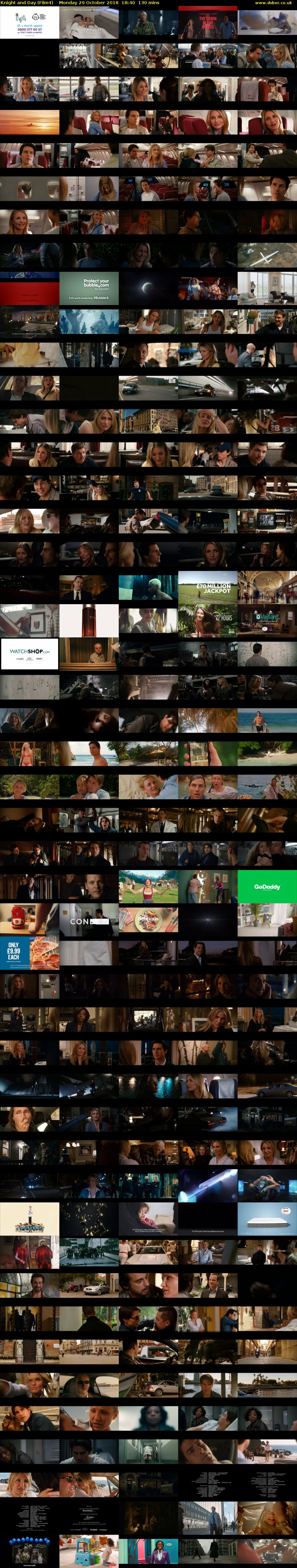 Knight and Day (Film4) Monday 29 October 2018 18:40 - 20:50