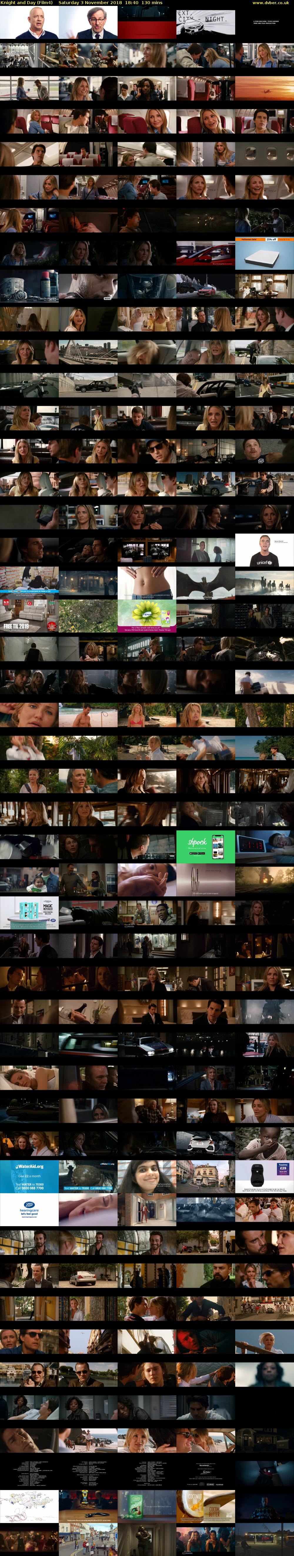 Knight and Day (Film4) Saturday 3 November 2018 18:40 - 20:50